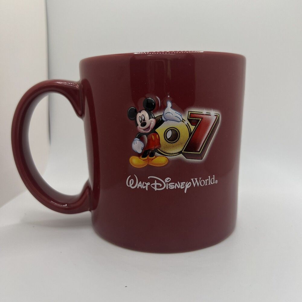 Disney Parks 2007 Mickey Minnie 3D Coffee Mug Walt Disney World Collectible